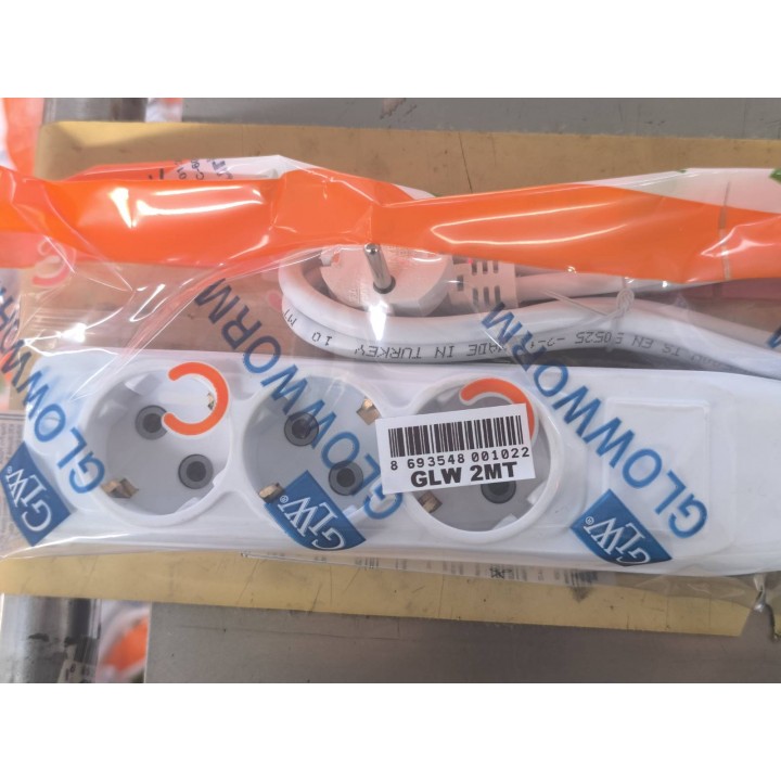 GLW ÜÇLÜ SADE  3G1.5 BAKIR 2 METRE 